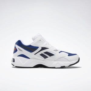 Adidasy Damskie Reebok Aztrek 96 Białe/Królewski Niebieski/Pomarańczowe PL 87YMWBZ